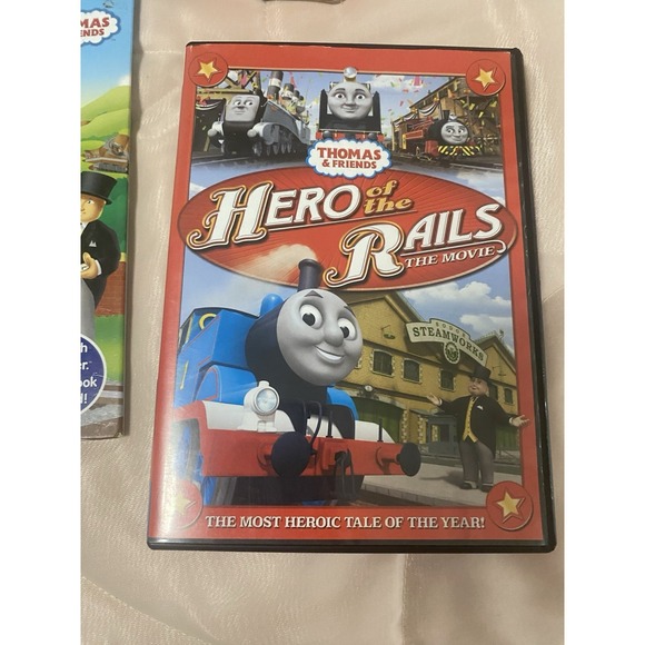 Lot Of 6 Thomas The train, A Plushie, Three  Books, DVD And Blanket - Picture 6 of 6